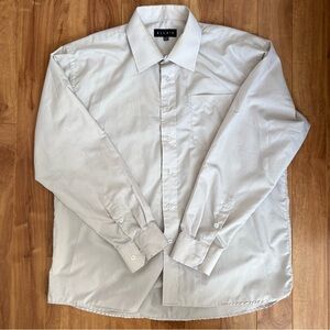 Alain Men's Light Gray Dress Shirt